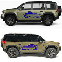 Military Star Splash Side Doors Vinyl Decal 2 for Jeep Recon  2