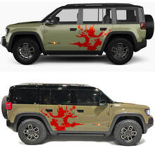 Skull Deer Splash Side Doors Vinyl Decal for Jeep Recon  3