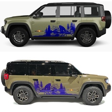 Bear Forest Side Doors Vinyl Decal for Jeep Recon  2