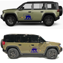 Bear Rubicon Forest Side Doors Vinyl Decal for Jeep Recon  2