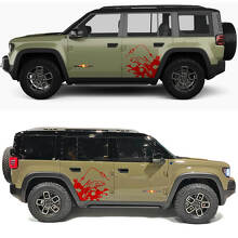 Fishing Rod Trout Splash Side Doors Vinyl Decal for Jeep Recon  3