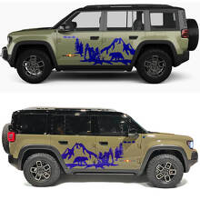 Bear Mountains Forest Side Doors Vinyl Decal for Jeep Recon  2