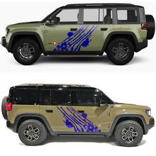 Distressed US Flag Claw Side Doors Vinyl Decal 2 for Jeep Recon  2