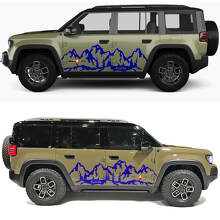 Mountains Silhouette 4x4 Side Doors Vinyl Decal for Jeep Recon  2