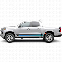 Vintage Band Door & Rocker Panel Vinyl Stripes for Chevrolet Colorado 3rd Gen 2023-2026_2