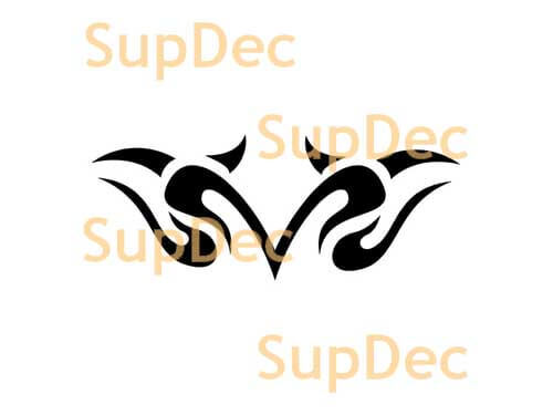 Tribal Blaze Pattern Vinyl Decal For Cars 