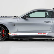 GT500 Shelby Rocker Panel Vinyl Decal Sticker Graphics for Ford Mustang GT500 2