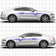 5.0L Coyote V8 Minimal Accent Side Doors Vinyl Decals Stickers for Ford Mustang 2
