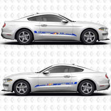 5.2L Supercharged Predator V8 Aero Flow Stripes Side Doors Vinyl Decals Stickers for Ford Mustang 3