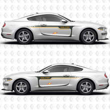 Classic Muscle Car Stripes Side Doors Vinyl Decals Stickers for Ford Mustang 2