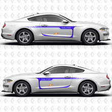Classic Muscle Car Stripes Side Doors Vinyl Decals Stickers for Ford Mustang 3