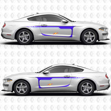 Classic Stripes Side Door Vinyl Decal Sticker for Ford Mustang 2014-2023_3