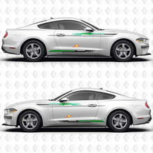 Clean Line Stripe Side Doors Vinyl Decals Stickers for Ford Mustang 3