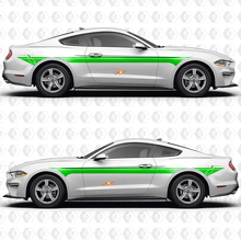 Boost Dual Parallel Stripes Side Doors Vinyl Decal Sticker Graphics for Musclecar Musclecarmodel 3