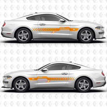 GT Premium Center Thick Stripe Split Side Doors Vinyl Decals Stickers for Ford Mustang 3