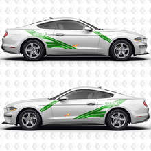 Mach 1 Forward Slash Design Side Doors Vinyl Decals Stickers for Ford Mustang 3