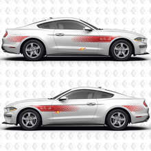 Speed Line Pattern 3.7L V6 Side Doors Vinyl Decals Stickers for Ford Mustang 3