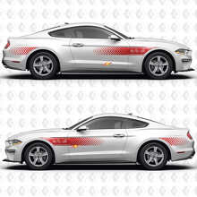 3.7L V6 Speed Line Side Doors Vinyl Decal Sticker Graphics for Ford Mustang 3