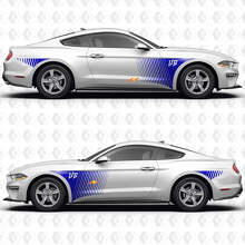 Speed Line Pattern V6 Side Doors Vinyl Decals Stickers for Ford Mustang 2