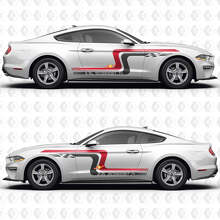 Vintage Racing Blocks 2.3L EcoBoost I4 Side Doors Vinyl Decals Stickers for Ford Mustang 2