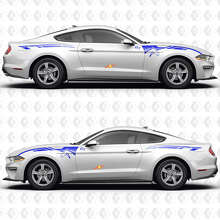GT Aero Flow Stripes Front Fender and Rear Quarter Panel Vinyl Decals Stickers for Ford Mustang 2