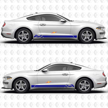 California Special Triple Racing Stripes Side Door Vinyl Decal Sticker Graphics for Musclecar Musclecarmodel  2