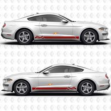 California Special Triple Racing Stripes Side Door Vinyl Decal Sticker Graphics for Musclecar Musclecarmodel  3
