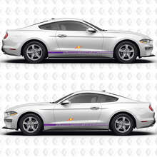 Thin Lines Performance Package Level Side Door Rocker Panel Vinyl Decals Stickers for Ford Mustang 3