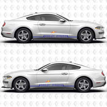 Thin Outline Stripe Shelby GT 350R Side Door Rocker Panel Vinyl Decals Stickers for Ford Mustang 2