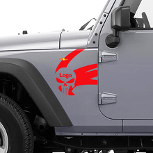 Punisher Logo Side Vinyl Decal for Jeep Wrangler Rubicon 3