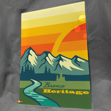 Bronco Heritage Glossy Acrylic Garage Wall Art Panel 3