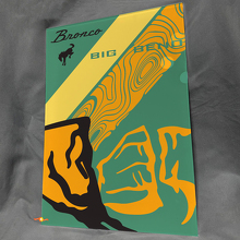 Bronco Big Bend Mountains Glossy Acrylic Garage Wall Art Panel 3