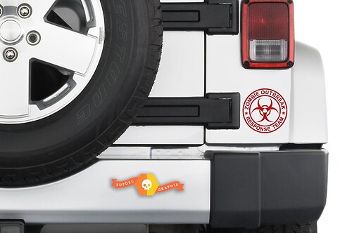 Zombie Outbreak Response Team Universal Vinyl Decal Sticker for Jeep Wrangler