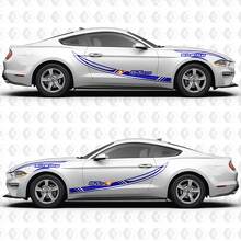 Split Blade Stripes Shelby GT500 Side Door Vinyl Decals Stickers for Ford Mustang 2
