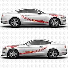 Split Blade Stripes Shelby GT500 Side Door Vinyl Decals Stickers for Ford Mustang 3