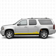 Mountain Range Door & Rocker Panel Vinyl Stripes for Chevrolet Suburban GMT900 2007-2014_3