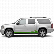 Mountain Range Door & Rocker Panel Vinyl Stripes for Chevrolet Suburban GMT900 2007-2014_6