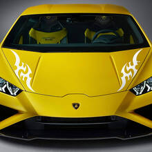 Tribal Graphic Hood Vinyl Decals Stickers for Lamborghini Huracan Evo 2