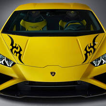 Tribal Graphic Hood Vinyl Decals Stickers for Lamborghini Huracan Evo 3