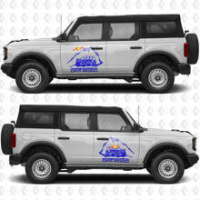 Rock Crawler Off-Road Side Doors Vinyl Decal Sticker For Ford Bronco 2