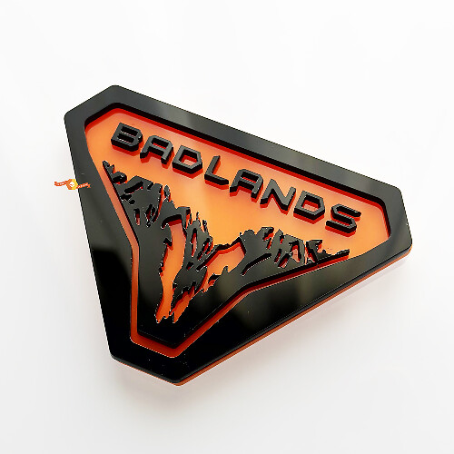 Mountains Badlands Fender Badges Tailgate Emblem 3D Badge