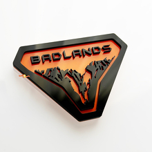 Mountains Badlands Fender Badges Tailgate Emblem 3D Badge 2