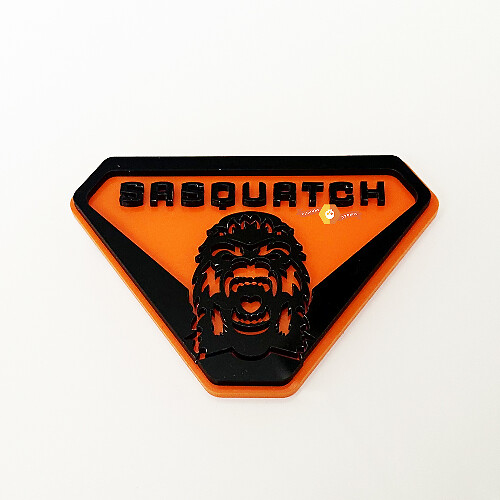 Sasquatch Yeti Fender Badges Tailgate Emblem 3D Badge