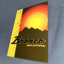 Bronco Wildtrak Heritage Glossy Acrylic Garage Wall Art Panel 3