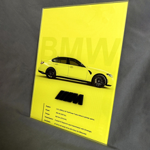 BMW M3 G80 Glossy Acrylic Garage Wall Art Panel 2