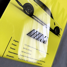 BMW M3 G80 Glossy Acrylic Garage Wall Art Panel 4