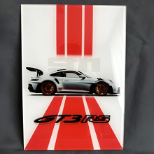 GT3 RS GT3RS Glossy Acrylic Garage Wall Art Panel 3