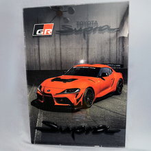 Custom Glossy Acrylic Garage Wall Art Panel Toyota Supra 3