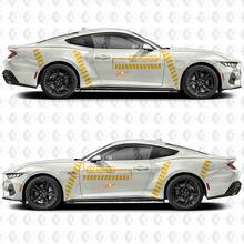 GT Premium Industrial Line Side Door Vinyl Decal Sticker Graphics for Ford Mustang GT 2