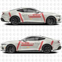 GT Premium Industrial Line Side Door Vinyl Decal Sticker Graphics for Ford Mustang GT 3